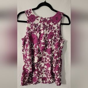 Banana Republic Floral Sleeveless Top Size XS